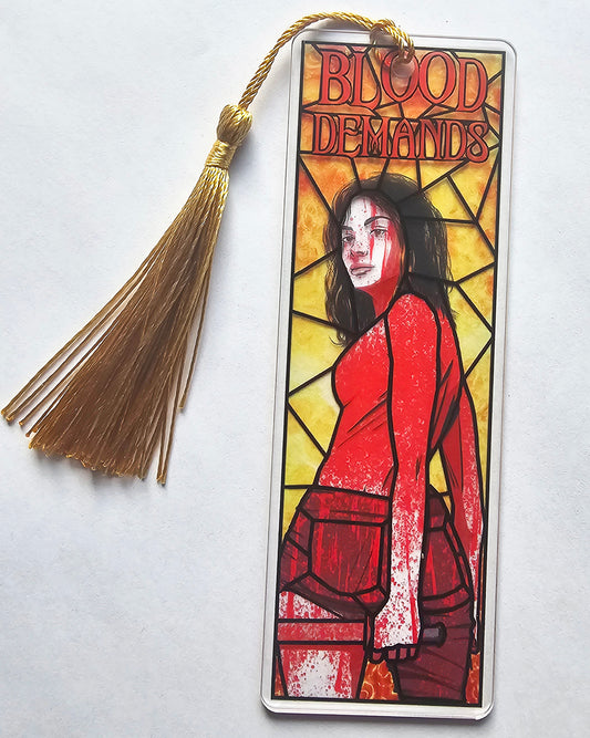 Stained Glass Bookmark Blood Demands