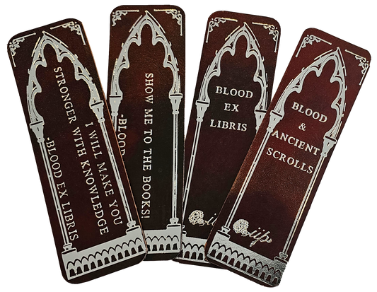 Luxury handcrafted leather bookmarks